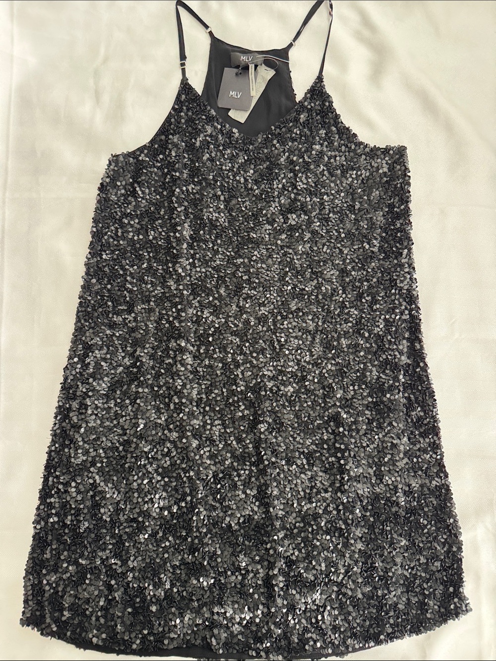 MLV Black Sequin Cami Dress